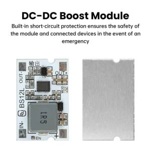 diymore | DC-DC Mini Boost Module 2.7-11V to 5V 12V 10A Charge/Discharge With Short Circuit Protection Indicator Boost Board