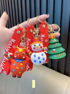 Móc Khóa Noel 3D Phụ Kiện treo chìa khóa ô tô xe máy ba lô túi xách