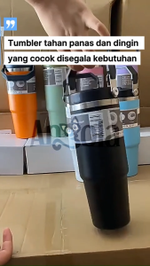 [NEW] Angola Tumbler Stainless 890ml W18 Portable Thermos Botol Minum Besar Tahan Panas & Dingin