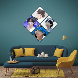 CETAK FOTO MODEL BELAH KETUPAT/1 SET ISI 4 PCS HARGA PER SET