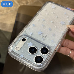 UGP | Translucent Glitter Stylish Lens Protection Phone Case for iPhone 17 Pro Max 17 Pro Max Model