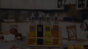 BOTOL MINYAK KACA 500ML BOTOL CUKA KECAP SET POURER PENUTUP TEMPAT MINYAK DAPUR GLASS OIL BOTTLE H03 D33