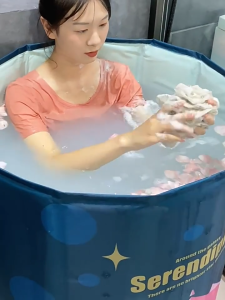 MOD Foldable Bathtub | Soaking Tub | Adult Bath Barrel | Portable Bath Tub | No-Install Bath Basin | Summer Cooling Foldable Bathtub