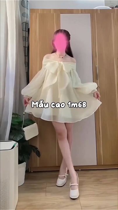 váy babydoll nữ cộc tay buộc dây ngực, đầm nữ ngắn vải đũi mềm mại |  Lazada.vn