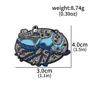 Hollow Knight Pins Game Lapel Pins for Backpack Brooch Metal Enamel Pin Manga Brooches for Women Men Badge Jewelry