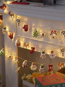 Christmas Decorative Lighting Christmas Tree Santa Claus Glowing LED String Lights Colorful Lights Bar Shop Creative Scene Arrangement Atmosphere