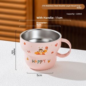 TREEJACK | Anti Drop & Heatproof 316 Stainless Steel Children Cup