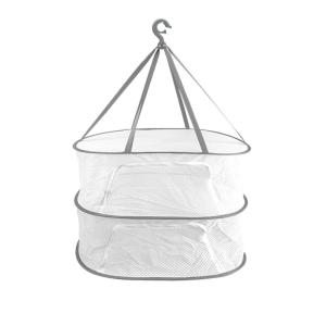 Foldable Double Layered ness Preserving Sun Drying Basket for Vegetables Fruits Fish And Tubers Anti Fly Design Kitchen Storage Organizer