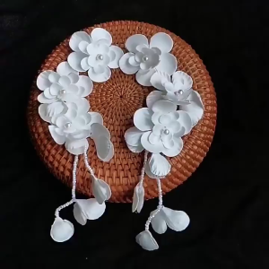 YADORNOS Ikat Rambut Pengantin Elegan Mutiara Berlian Imitasi - Aksesoris Pernikahan