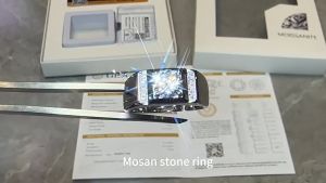 (ของแท้ 100%)แหวนเงินแท้ๆ100 แหวนเพชร แหวนผู้ชาย แหวนเพชรมอยส์ซาไนต์ แหวนแฟชั่นมาใหม่ เครื่องประดับเงิน