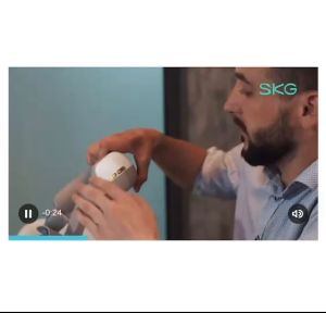 ปรับปรุงการไหลเวียนของโลหิตในดวงตา ลดอาการตาแห้งและรอยคล้ำรอบดวงตาเครื่องนวดตาพร้อมระบบทำความร้อน SKG Bluetooth Music Smart Heat Eye Massager สำหรับอาการไมเกรน