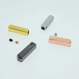 Nút chặn Đầu bọc dây kim loại thời trang mới nhiều màu dành cho dây áo khoác áo gió áo thời trang YMC026 24.5*6*4mm