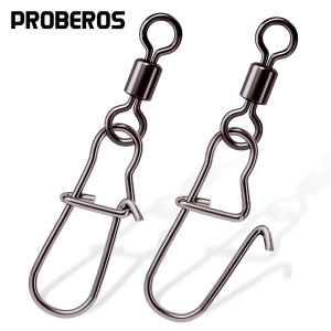 PROBEROS 30PCS Heavy Duty Swivel Lure Connector Snap Ball Bearing Strong and Durable Fishhook Lure for Improved Fishing Success