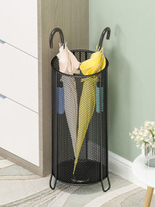 Multi-Functional Metal Umbrella Holder for Home and Commercial Use Minimalist Modern Design Iron Material Rain Umbrella Storage Rack