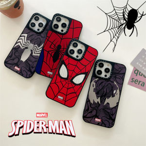 《KIKI》Original Frosting CASE.TIFY Spider-Man Phone Case for iphone 15 15pro 15promax 15plus 14 14pro 14promax 12 12ProMax 13promax 13 case High-end shockproof hard case Marvel Cute cartoon figure pattern iPhone 11 case Official New Design Style
