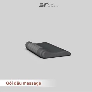 Combo Gối Đầu Và Kê Lưng Tích Hợp Massage Chườm Nóng Cao Su Non Thư Giãn Giảm Đau Mõi Cổ Vai Gáy & Thắt Lưng- Sairui