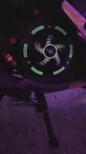 Cover Kipas Motor Model Spiner Bisa Nyala dimalam hari ( Glow In The Dark )