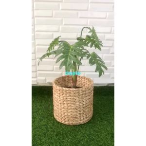 Pohon Artificial Tanaman Hias Daun Jari Philo X7 Latex Cover Pot Eceng Gondok Dekorasi Apartemen Aesthetic