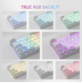 AULA F3261 RGB effect USB Mini Mechanical Gaming Keyboard Red Switch 61 Keys Wired Separated detachable cable for Mac Windows. 