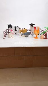 Farm animal mainan anak koleksi hewan ternak  figure set binatang karet