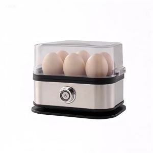 200W Power Eggs Boiler Space Saving 6 Eggs Capacity Smart Egg Cooker Auto Shut-Off Multi Functional Rapid Egg Cooker