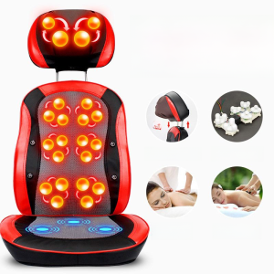 Yijie Thai Style Open Back Massage Chair Cushion with Heating Function Neck Shoulder Waist Hip Part Support Magnetic Therapy