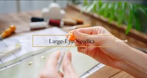 9Pcs/set Large-Eye Blunt Needles Stainless Steel Yarn Crafting Knitting Weaving Stringing Needles For Finishing Off Crochet