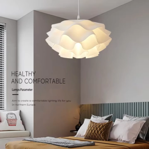 Đèn Thả Trần Trang Trí Phòng Khách Phòng Ngủ Bông Hoa Hồng Trắng PHT400