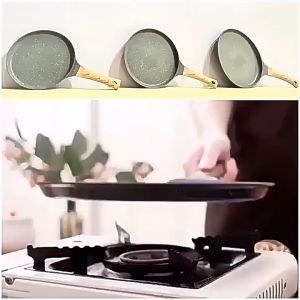 ตีไม้ฝาน กระทะเคลือบหิน กระทะสเต็ก กระทะบ้าน ไข่เจียว แพนเค้ก แพนเค้ก กระทะนอนสติ๊กHongKong60