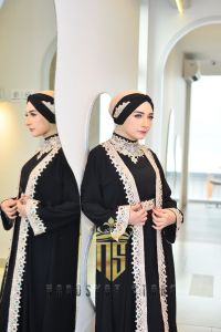 Abaya lebaran umroh pesta dan kondangan terbaru wanita mewah elegan remaja dewasa