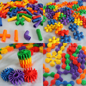 Mầm Non Bông Tuyết Giáo Dục Sớm Nhựa Khối Xây Dựng Đồ Chơi Lắp Ráp Tương Tác Giáo Dục Để Bàn Chơi Cho Trẻ Em