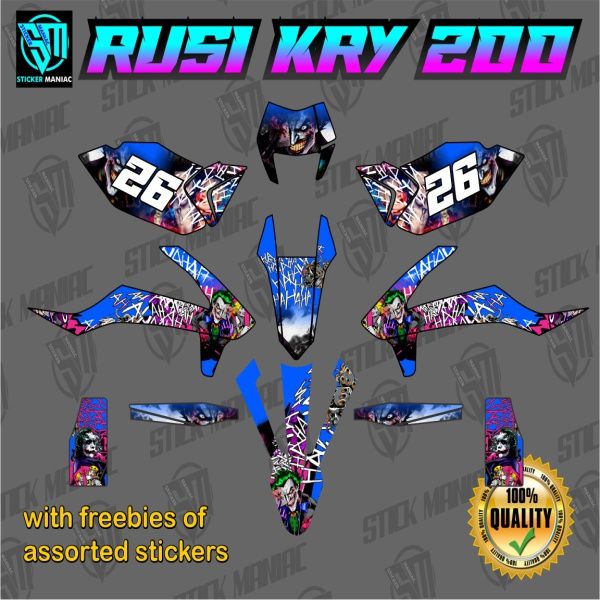 Rusi KRY 200 decals sticker, Laminated | Lazada PH