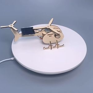 Mainan Rakitan Puzzle Helikopter Tenaga Surya DIY - Edukasi Anak Sains & Teknologi - Produksi Kecil Solar - Aluminium Penerbangan