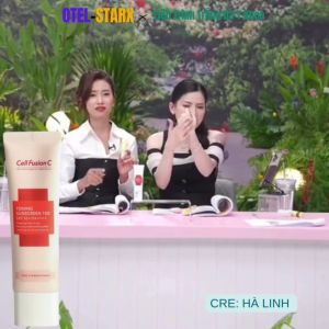 Kem Chống Nắng Cell Fusion C Dưỡng Trắng Nâng Tông 50ml Hồng OTEL STARX OCF-S50 Toning Sunscreen 100 SPF 50+/PA++++ Dưỡng Da Sáng Mịn