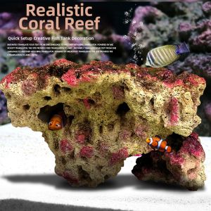 Simulated Coral Reef Aquarium Decorative Mountain