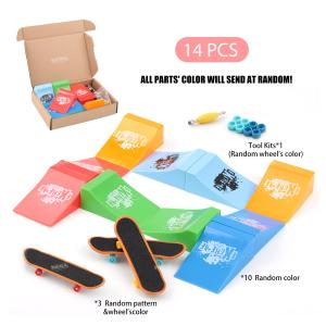 Finger Skateboard Platform Venue Set DIY Skateparks Combination Scene Finger Skateboard Props Novelty Sports Toys ﻿