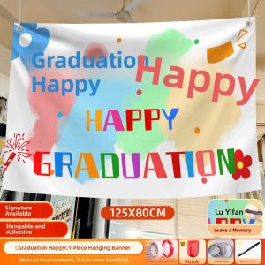 ETY | Graduation Blackboard Signature Hanging Cloth Photo Props