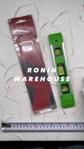 ATS Waterpass Mini 9\" Magnet Alat Ukur Tukang Waterpas Aluminium