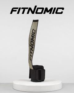 FITNOMIC สายรัดยกน้ำหนักพร้อมที่รองข้อมือ มีซิลิโคนกันลื่น Weight Lifting Strap (1 คู่)