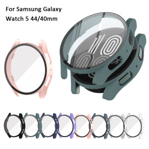 For Samsung Galaxy Watch 5 44mm 40mm Tempered Glass screen Protector case hard PC bumper casing 2023 new full cover cases
