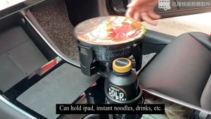 อะแดปเตอร์คู่ที่วางถ้วยรถสองตัวที่วางถ้วยขยายได้สำหรับรถยนต์ที่วางถ้วยมัลติฟังก์ชั่นที่มีแขนปรับได้