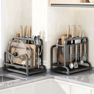 Multi-use & Drainable Kitchen Knife Rack