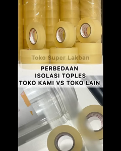Isolasi Toples Kaleng Biskuit Can Sealing Tape Selotip Toples Kue dan Makanan Food Grade 12mm x 20M