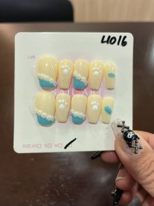 (FREE TOOLKIT) 10 PCS PRESS ON NAILS. HANDMADE NAILS SIZE L