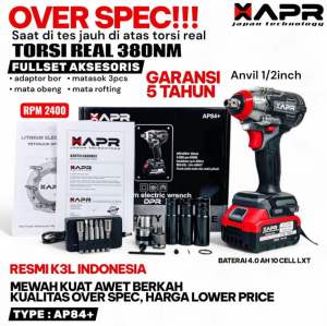 IMPACT APR AP84+ 550NM MESIN BUKA BAUT MOBIL MOTOR APR 550NM AP84+ IMPACT WRENCH APR