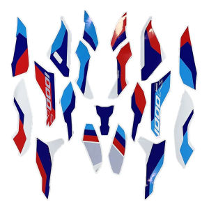 FOR BMW S1000R Motorcycle Sticker Set S 1000 R 2021-2023 M1000R Retrofit Decal Sticker S1000r Full Car Sticker Decal White Black