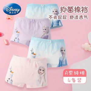 Disney Childrens Underwear Girl Pure Cotton Underwear Four Seasons Baby Girl Boxer Shorts Do Not Clip Ass