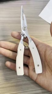 Hopeblaze Multifunctional Fishing Pliers Stainless Steel Line Cutter Nylon Handle Fishing Tool Angling Equipment Outdoor Gear