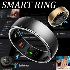 New R10 Smart Ring with Wireless ChargingHealth Sleep Monitor5ATM & ip68 WaterproofMulti-sport Mode For Android IOS Men Women
