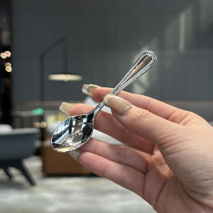 Stirring Spoon Beautiful Owner Self-Use 316 Stainless Steel Mini Coffee Spoon Dessert Spoon Metal Korean Style SB-DSL-KMPLSS